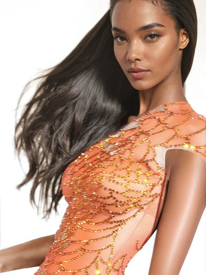 Rhinestone Night Dress